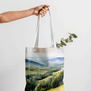 torba wakacje górska łąka