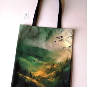 torba muzyczna zielona