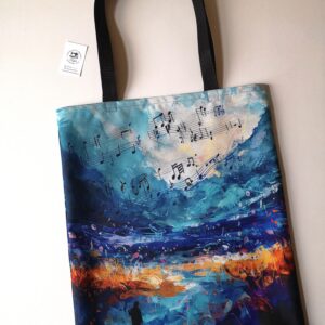 torba muzyczna niebieska