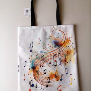 torba muzyczna klucz biała