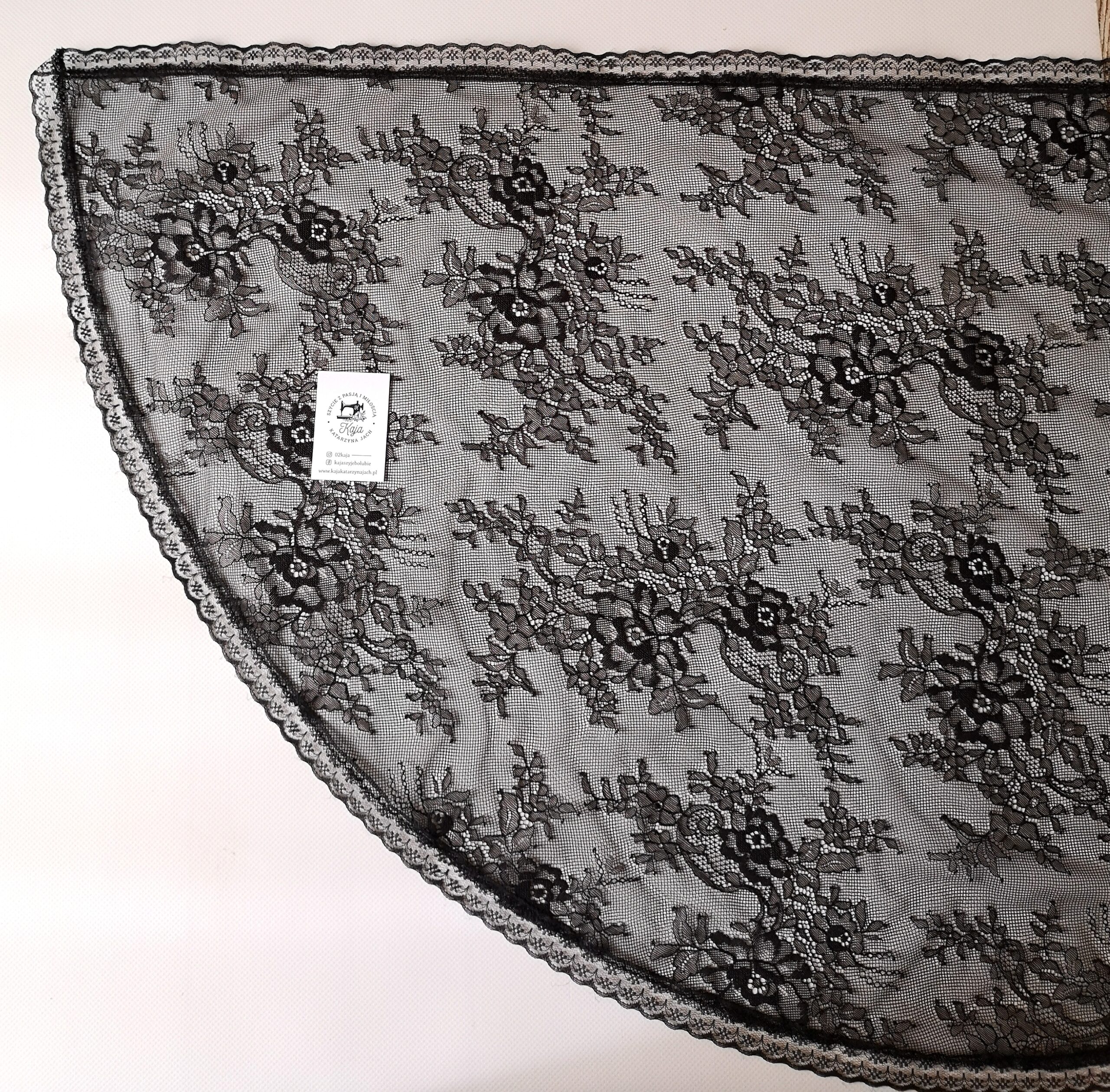 czarna mantylka boho nr 2 czarna mantylka boho nr 2