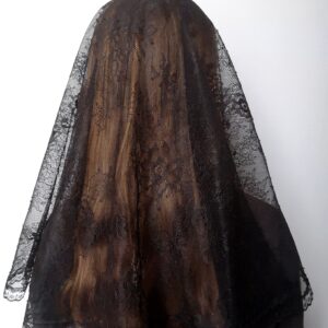 czarna mantylka boho nr 2