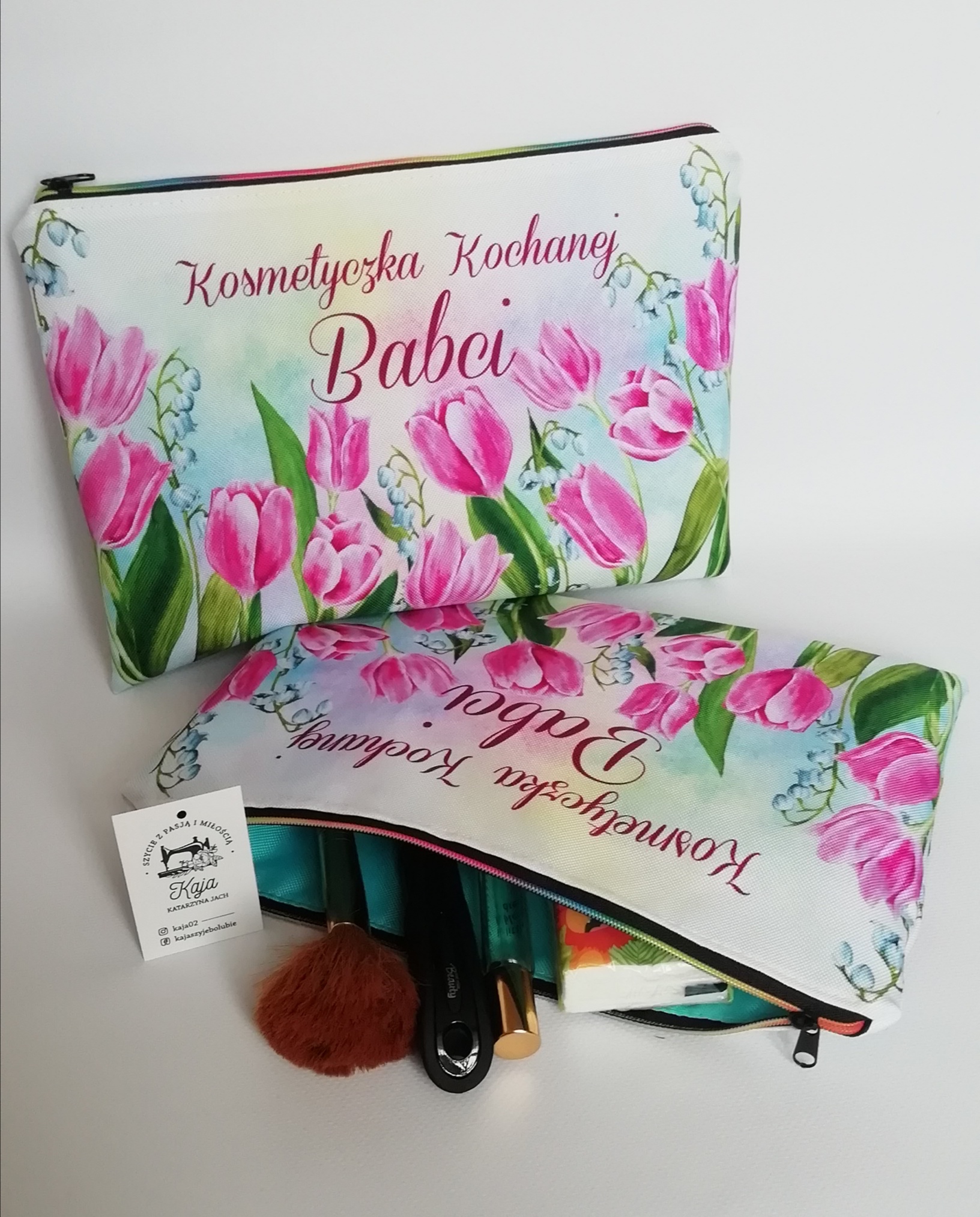kosmetyczka babci tulipany kosmetyczka babci tulipany