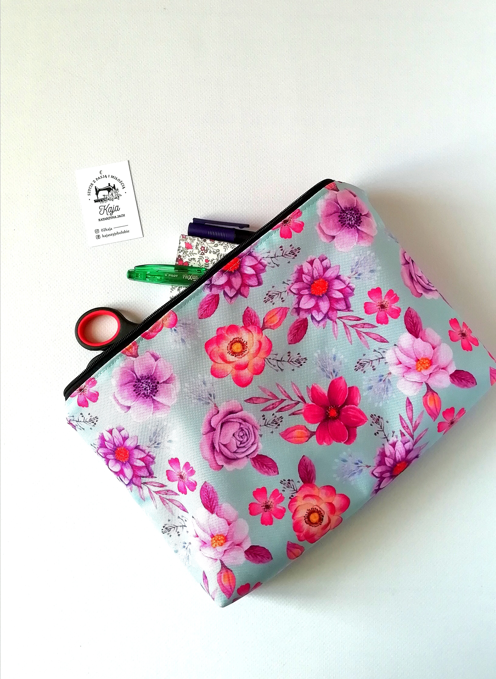 kosmetyczka niebieskie serce kosmetyczka niebieskie serce