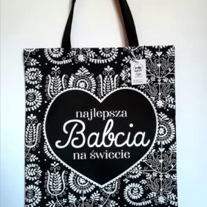 torba dla babci folk czarna