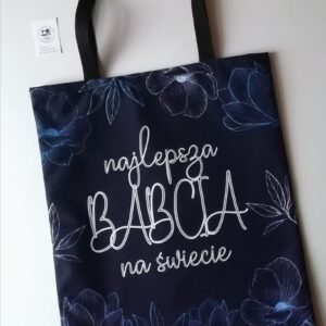 torba dla babci granatowa