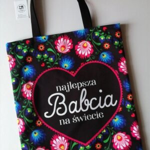 torba dla babci folk róż