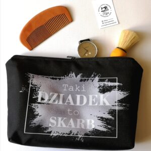 kosmetyczka dziadka srebrna