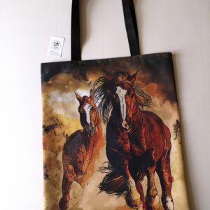 torba konie brązowa