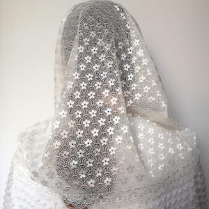 mantylka komin kwiaty 90x54